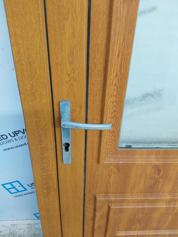 Used Oak Upvc Back Door 865mm x 2070mm 0555 - Image 7