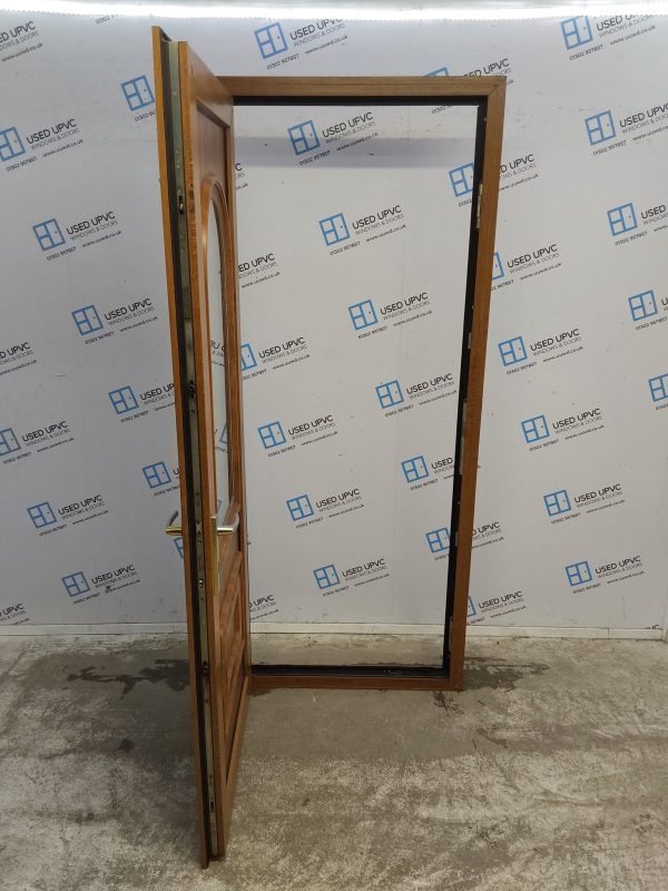 Used Oak Upvc Back Door 865mm x 2070mm 0555 - Image 3