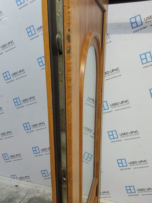 Used Oak Upvc Back Door 865mm x 2070mm 0555 - Image 4