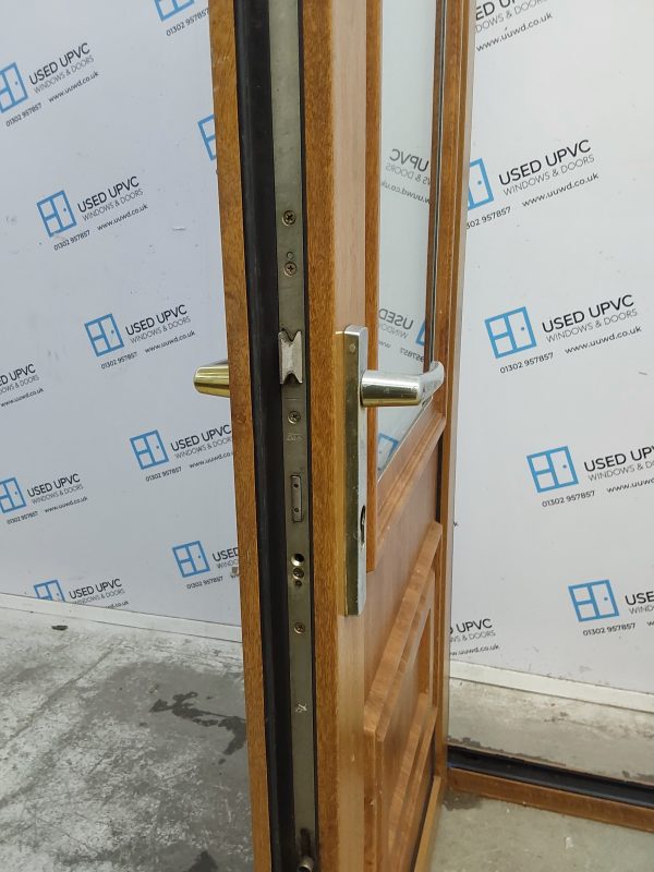 Used Oak Upvc Back Door 865mm x 2070mm 0555 - Image 5