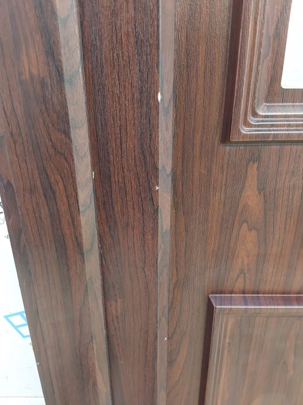 Used Rosewood Upvc Front Door 900mm x 2050mm (Reduce To 885mm) C6003 - Image 7
