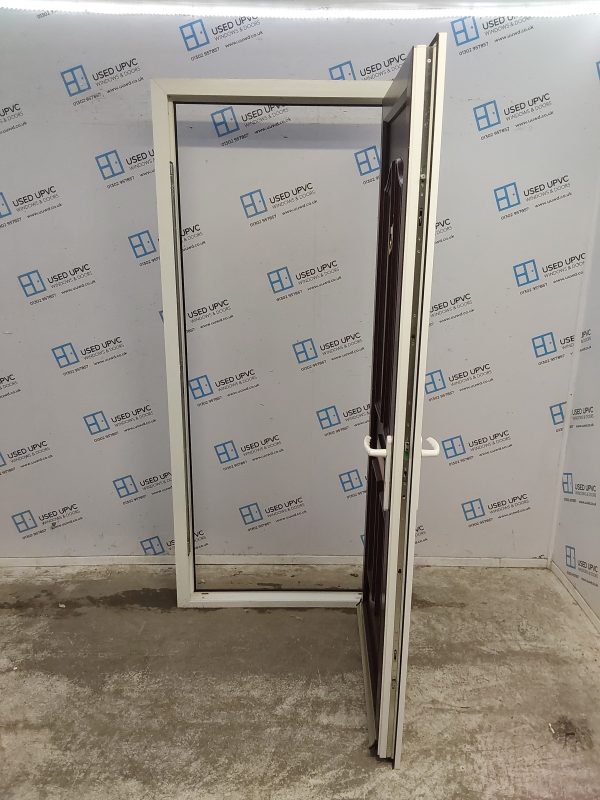 Used Rosewood Upvc Front Door 900mm x 2050mm (Reduce To 885mm) C6003 - Image 3