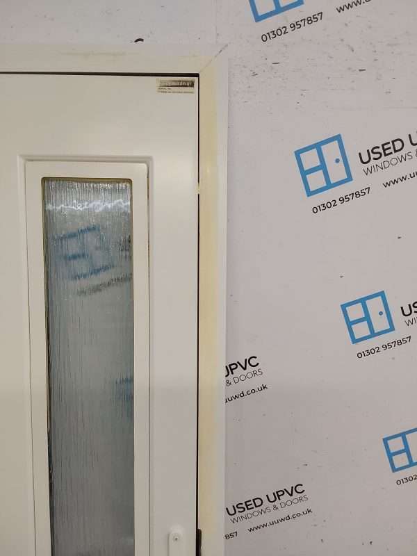 Used White Upvc Back Door 840mm x 2045mm C6004 - Image 8