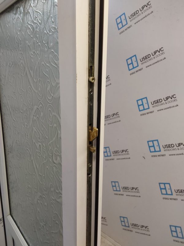 Used White Upvc Back Door 890mm x 2030mm C6022 - Image 4