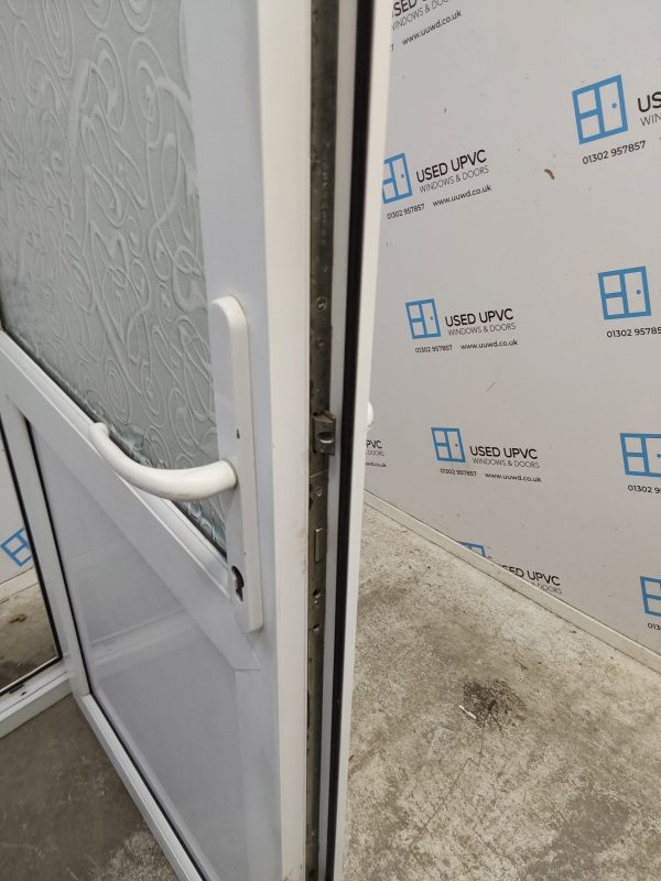 Used White Upvc Back Door 890mm x 2030mm C6022 - Image 5