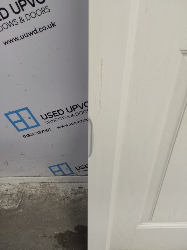 Used White Composite Back Door 890mm x 2065mm 0630 - Image 7