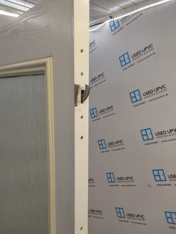 Used White Composite Back Door 890mm x 2065mm 0630 - Image 4