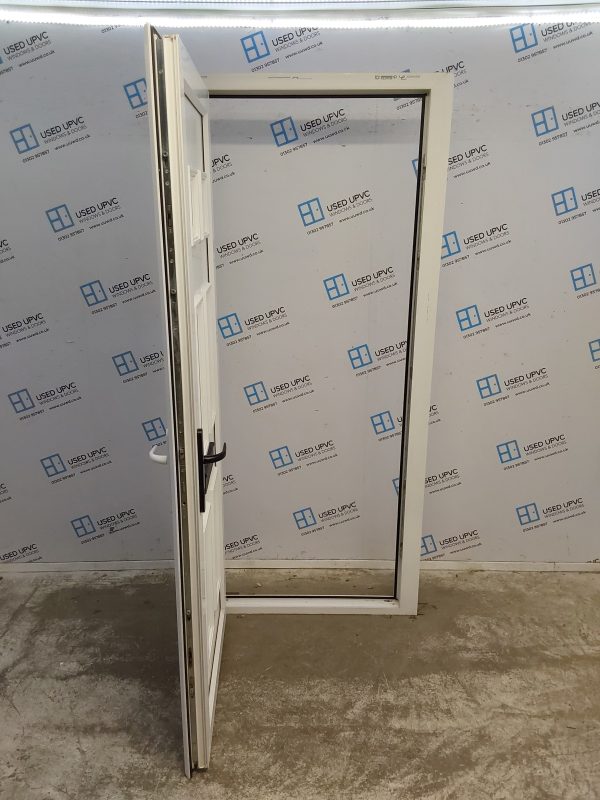 Used White Upvc Front Door 910mm x 2095mm (Reduce To 885mm) C6073 - Image 3