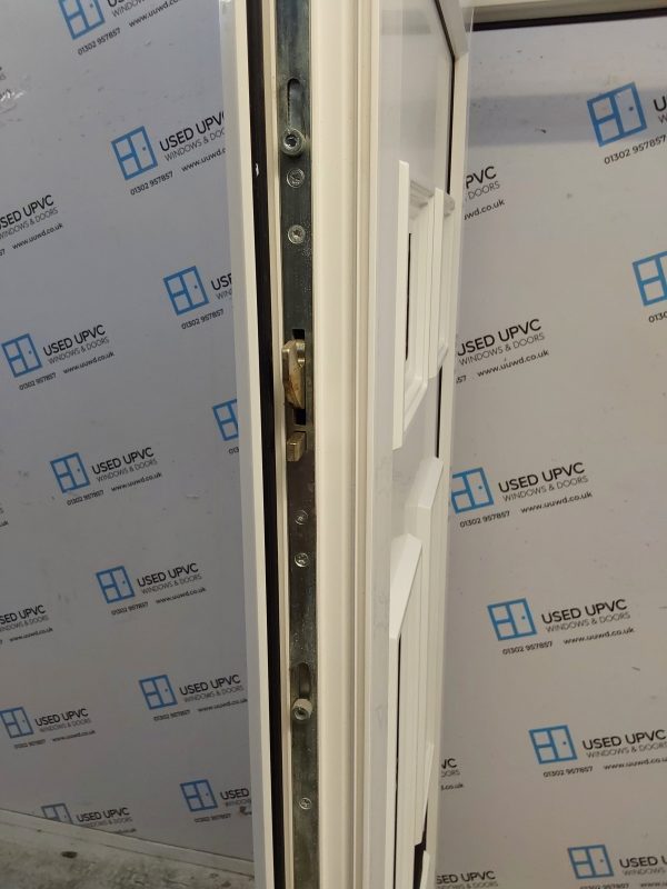 Used White Upvc Front Door 910mm x 2095mm (Reduce To 885mm) C6073 - Image 4