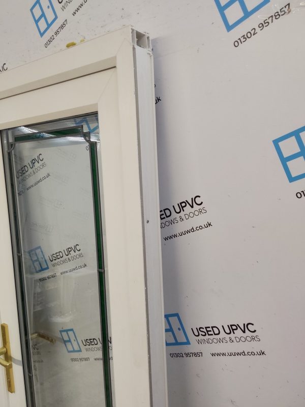 Used White Upvc French Doors 1435mm x 2010mm EA7 - Image 8
