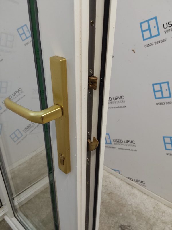 Used White Upvc French Doors 1435mm x 2010mm EA7 - Image 5