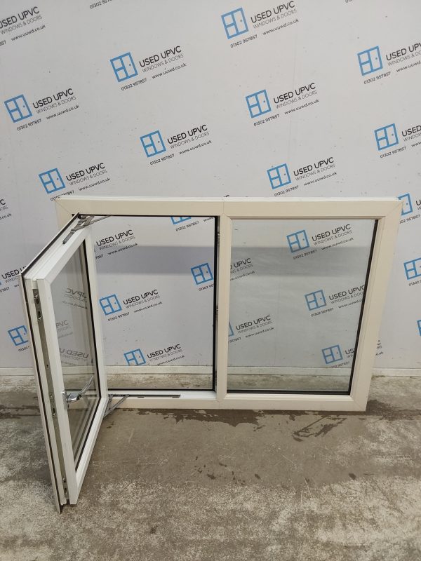 Used Cream Upvc Window 1340mm x 1005mm LW0075 - Image 2