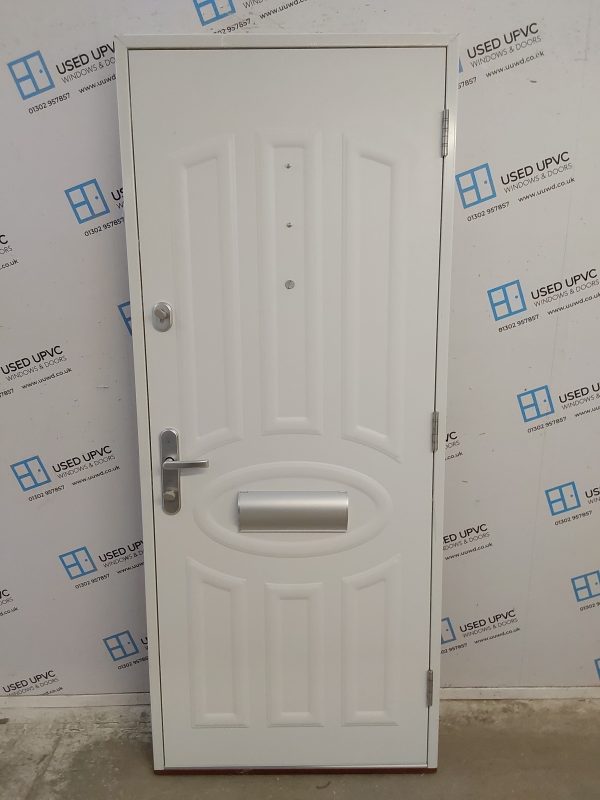 Brand New Blue Aluminium Composite Front Door 835mm x 2020mm C12D10 - Image 2