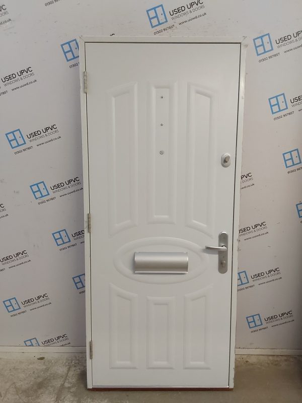 Brand New Red Aluminium Composite Front Door 875mm x 2005mm ND42 - Image 2