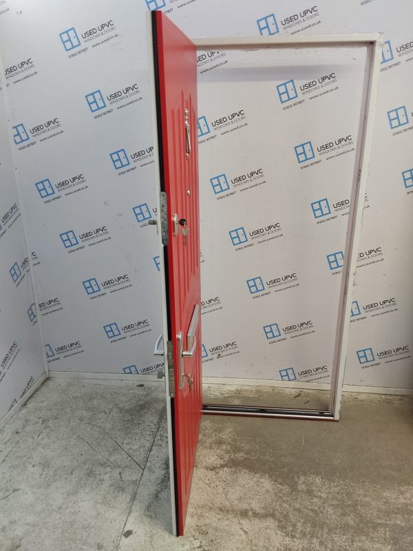 Brand New Red Aluminium Composite Front Door 875mm x 2005mm ND42 - Image 3