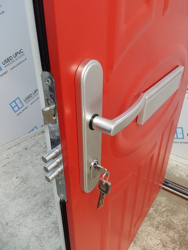 Brand New Red Aluminium Composite Front Door 875mm x 2005mm ND42 - Image 5