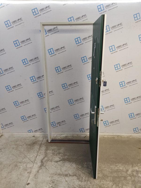 Brand New Green Aluminium Composite Door 835mm x 2040mm C12D21 - Image 3