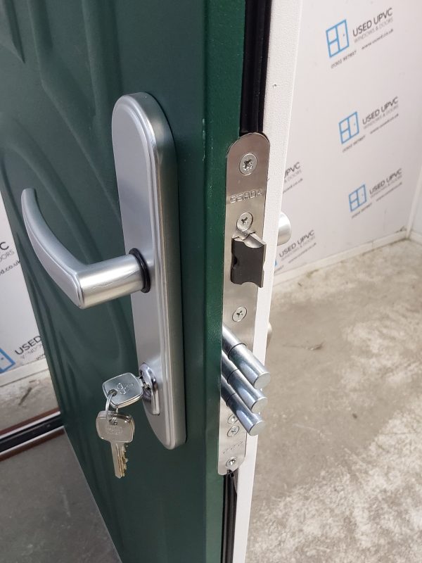 Brand New Green Aluminium Composite Door 835mm x 2040mm C12D21 - Image 5