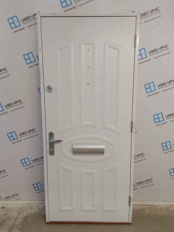 Brand New Red Aluminium Composite Front Door 875mm x 2005mm C12D22 - Image 2