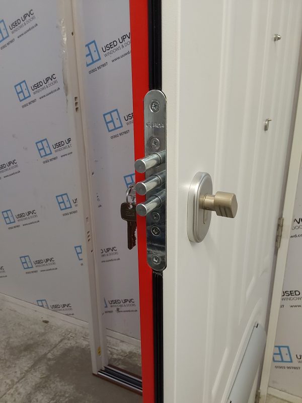 Brand New Red Aluminium Composite Front Door 875mm x 2005mm C12D22 - Image 4