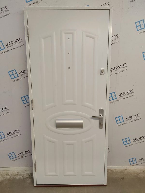 Brand New Blue Aluminium Composite Front Door 875mm x 2005mm C12D23 - Image 2