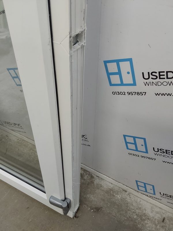 Used White Upvc French Doors 1420mm x 2200mm EA3 - Image 7