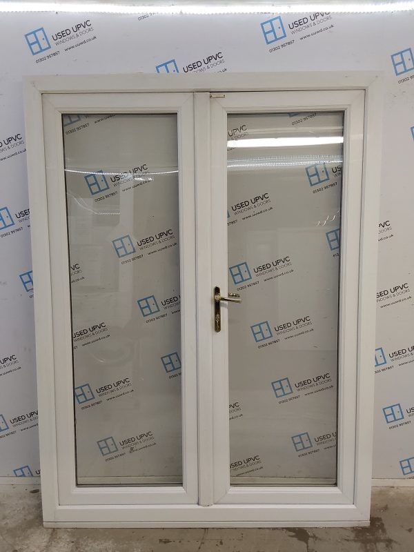 Used White Upvc French Doors 1575mm x 2105mm EA5 - Image 2