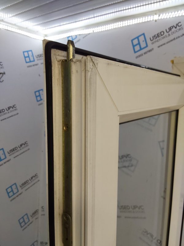 Used White Upvc French Doors 1250mm x 2050mm (reduce to 2030mm) EA6 - Image 7