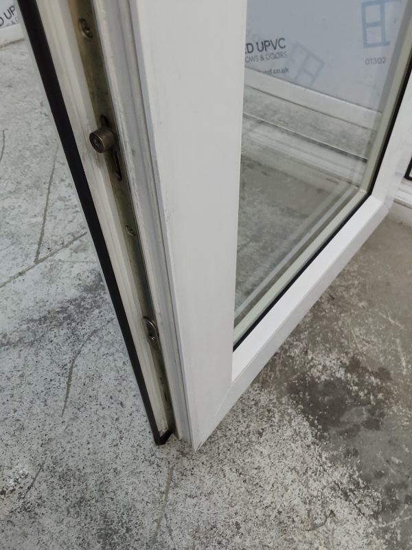 Used White Upvc French Doors 1250mm x 2050mm (reduce to 2030mm) EA6 - Image 9