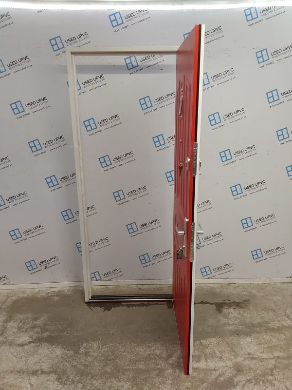Brand New Red Aluminium Composite Door 835mm x 2020mm C12D26 - Image 3