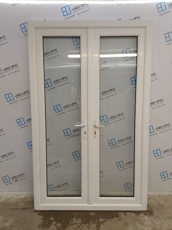 Used White Upvc French Doors 1350mm x 2170mm EA6 - Image 6