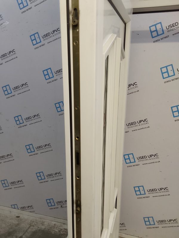 Used White Upvc Front Door 930mm x 2065mm (Reduce To 900mm) 0622 - Image 4