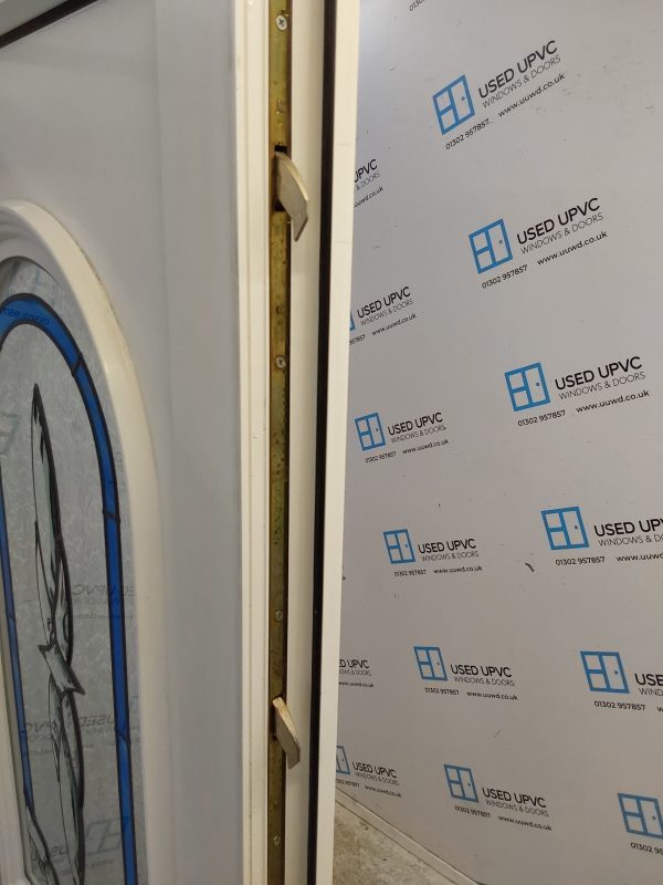 Used White Upvc Front Door 920mm x 2065mm (Reduce To 900mm) 0579 - Image 4