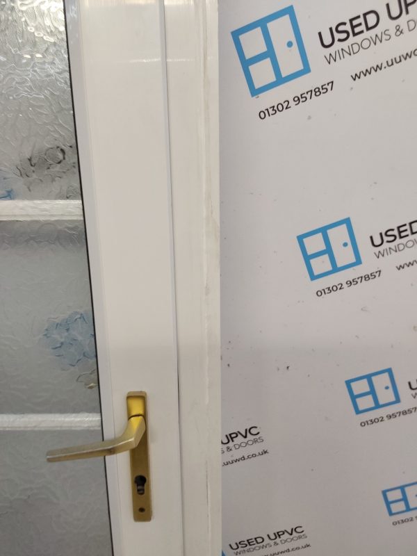 Used White Upvc Back Door 920mm x 2135mm (Reduce To 880mm) 0453 - Image 7