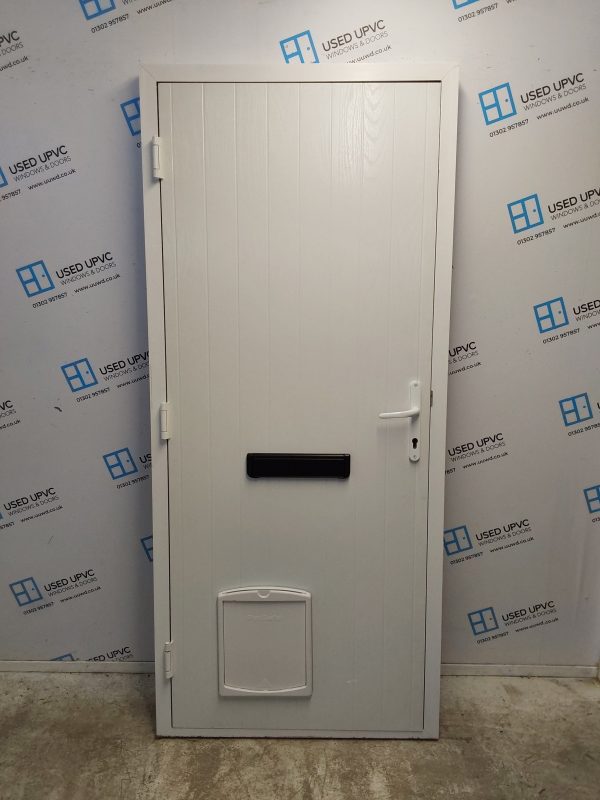 Used Anthracite Grey Composite Front Door 900mm x 2040mm 0638 - Image 2