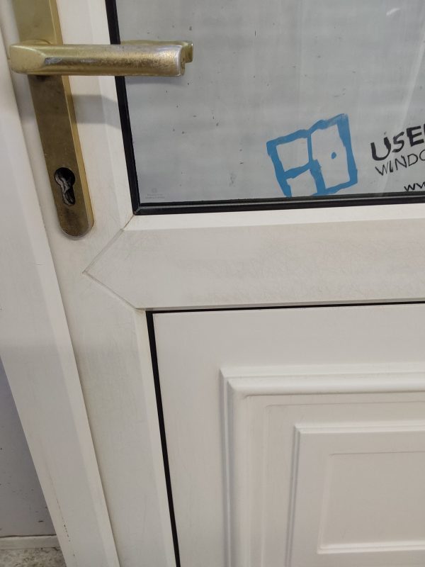 Used White Upvc Back Door 915mm x 2070mm 0815 - Image 13