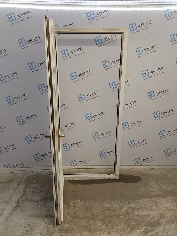 Used White Upvc Back Door 915mm x 2070mm 0815 - Image 3