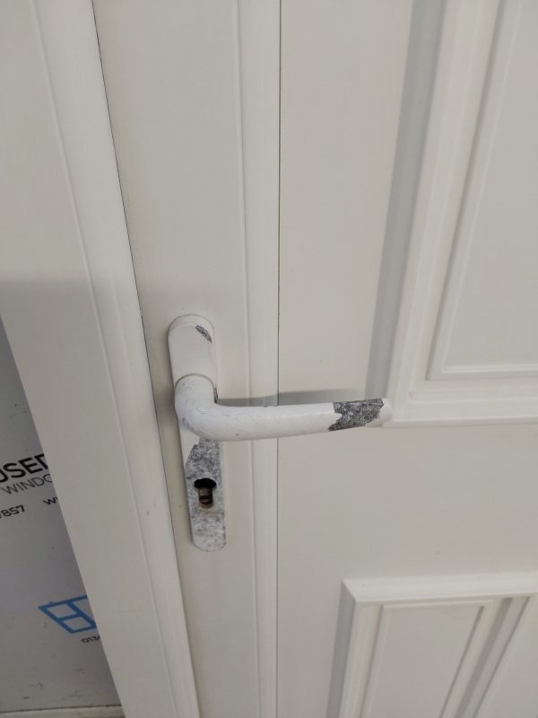 Used White Upvc Back Door 905mm x 2030mm 0318 - Image 8