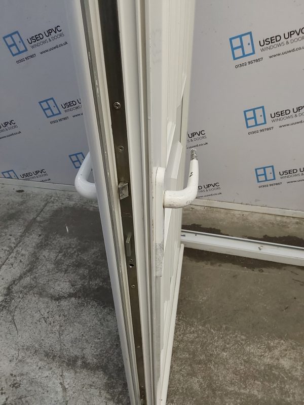 Used White Upvc Back Door 905mm x 2030mm 0318 - Image 5
