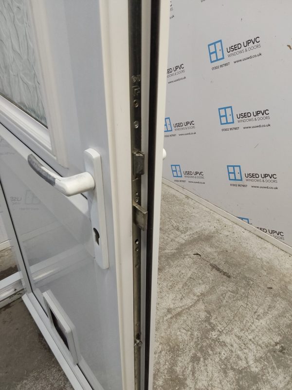 Used White Upvc Back Door 920mm x 2110mm 0243 - Image 5