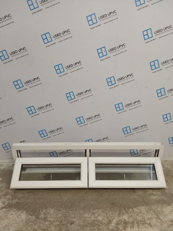 Used White Upvc Window 1700mm x 390mm W0138 - Image 2