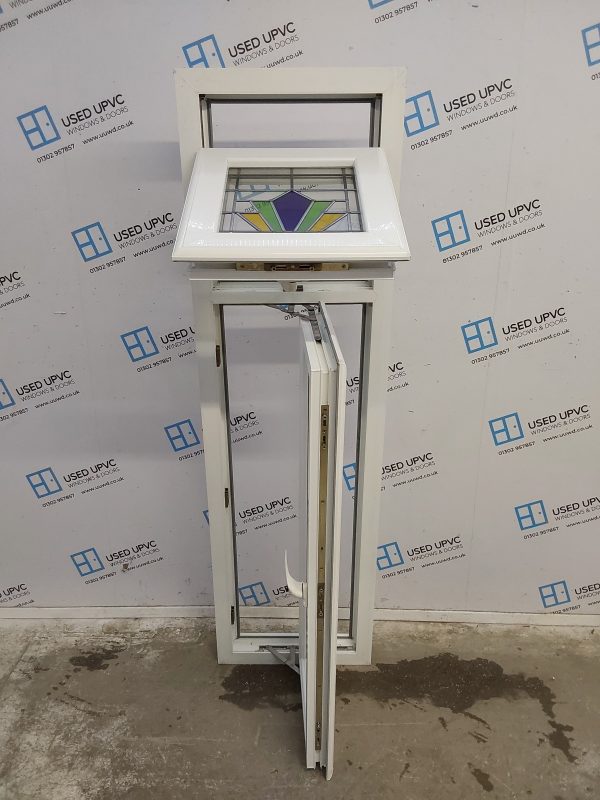 Used White Upvc Window 500mm x 1740mm W0312 - Image 2
