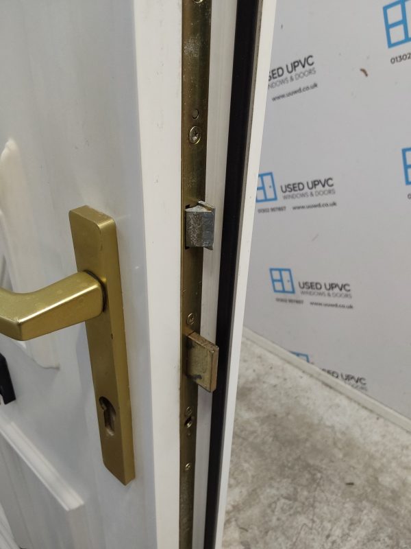 Used White Upvc Front Door And Side Panel 1385mm x 2025mm (reduce to 2005mm) DS006 - Image 5