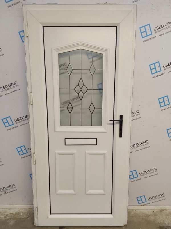 Used White Upvc Front Door 930mm x 2035mm 0120 - Image 2