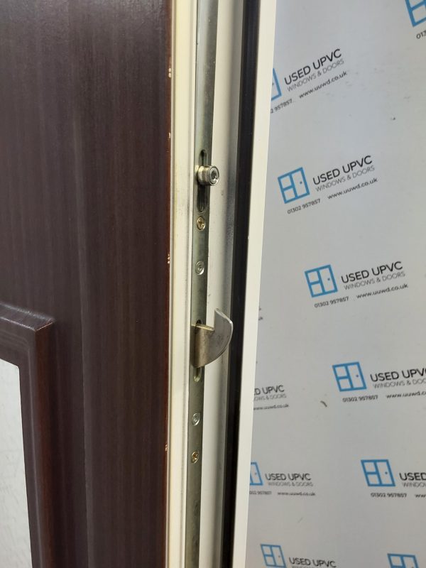 Used Woodgrain Upvc Front Door 860mm x 2065mm 0113 - Image 6