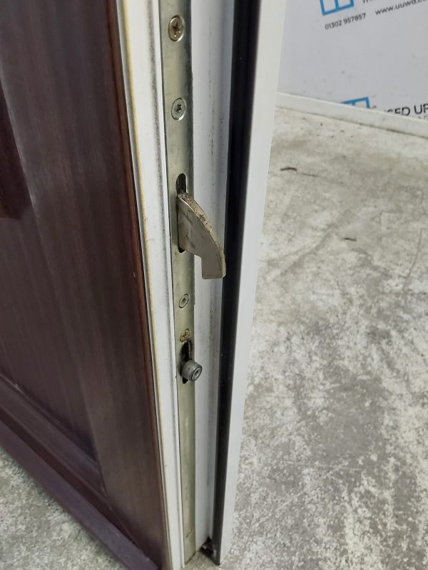Used Woodgrain Upvc Front Door 860mm x 2065mm 0113 - Image 8