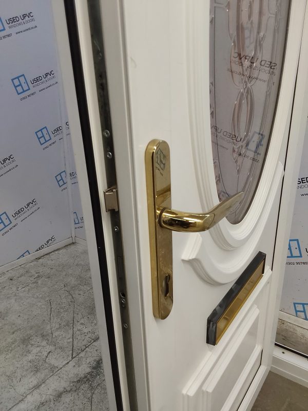 Used White Upvc Front Door 890mm x 2100mm 0041 - Image 7