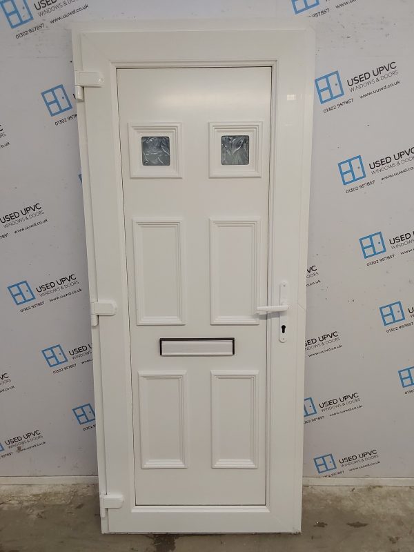 Used White Upvc Front Door 865mm x 2070mm C6004 - Image 2