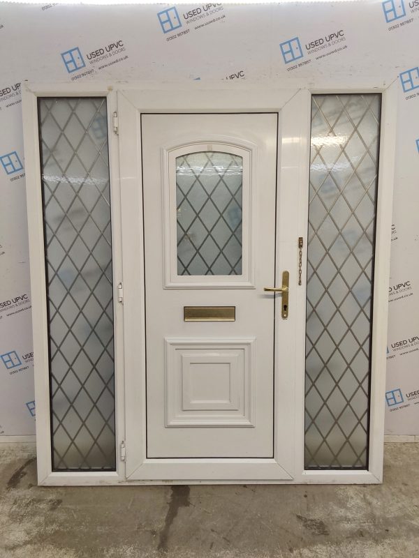 Used White Upvc Front Door And Side Panels 1790mm x 2035mm DS007 - Image 2
