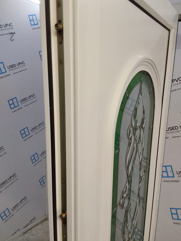 Used White Upvc Front Door And Side Panel 1260mm x 2065mm DS017 - Image 4